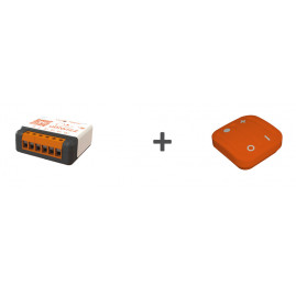 Kit confort - 1 UBID1507C + 1 Ubi'remote orange